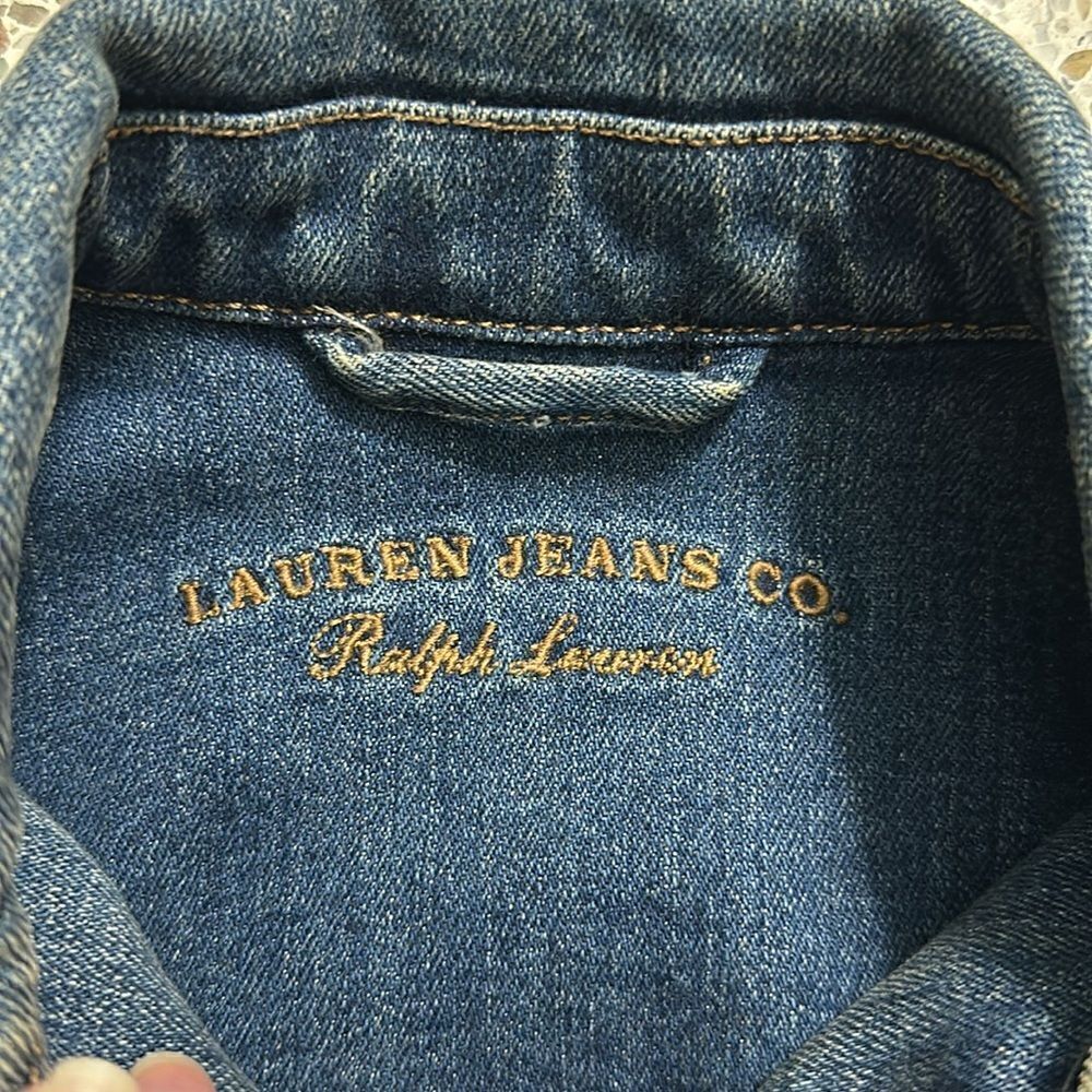 Ralph Lauren denim Jean jacket RR RL XS - Picture 5 of 10